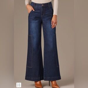 Wit & Wisdom ‘Ab’Solution High Waist Wide Leg Carpenter Jeans